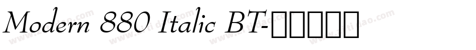 Modern 880 Italic BT字体转换